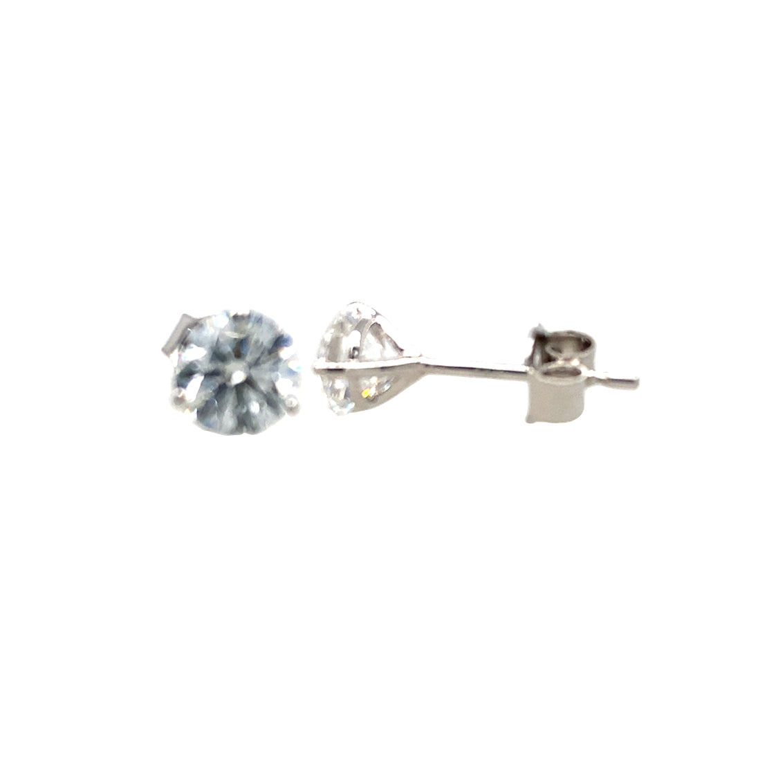 Lab Grown 1.5ctw Diamond Stud Earrings in White Gold