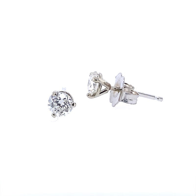 1/2 CTW Diamond Studs in White Gold "Better Collection"
