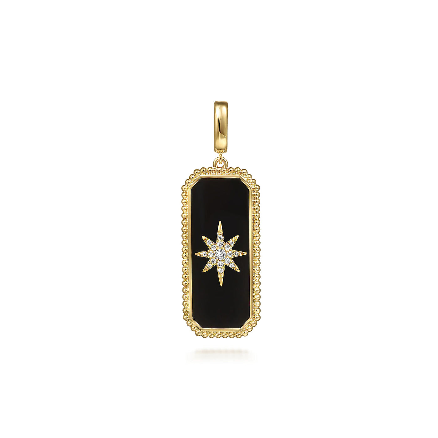 Diamod Bujukan Medallion in Yellow Gold by Gabriel & Co.