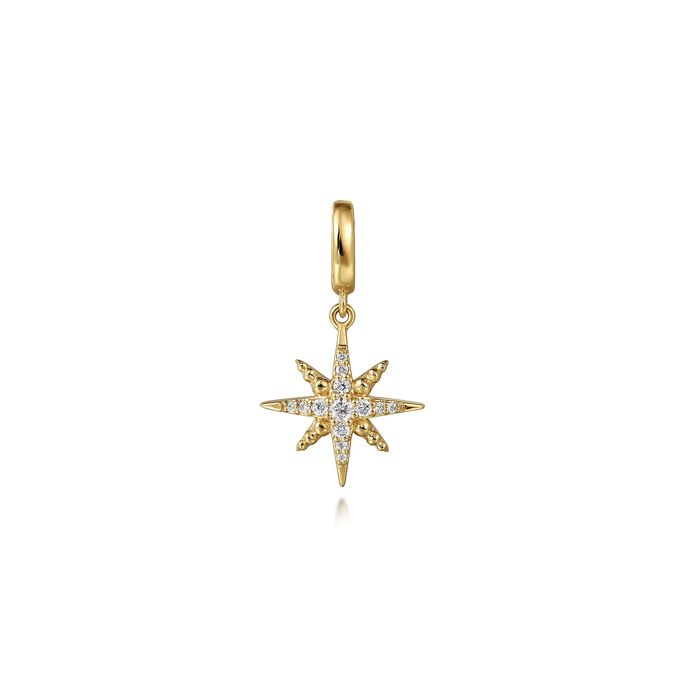 Diamond Star Pendant in Yellow Gold by Gabriel & Co.