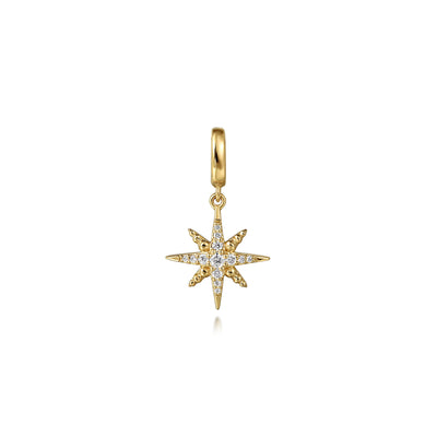 Gabriel & Co. 14K Yellow Gold Diamond Star Pendant PT7551Y45JJ