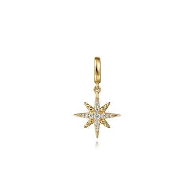 Diamond Star Pendant in Yellow Gold by Gabriel & Co.