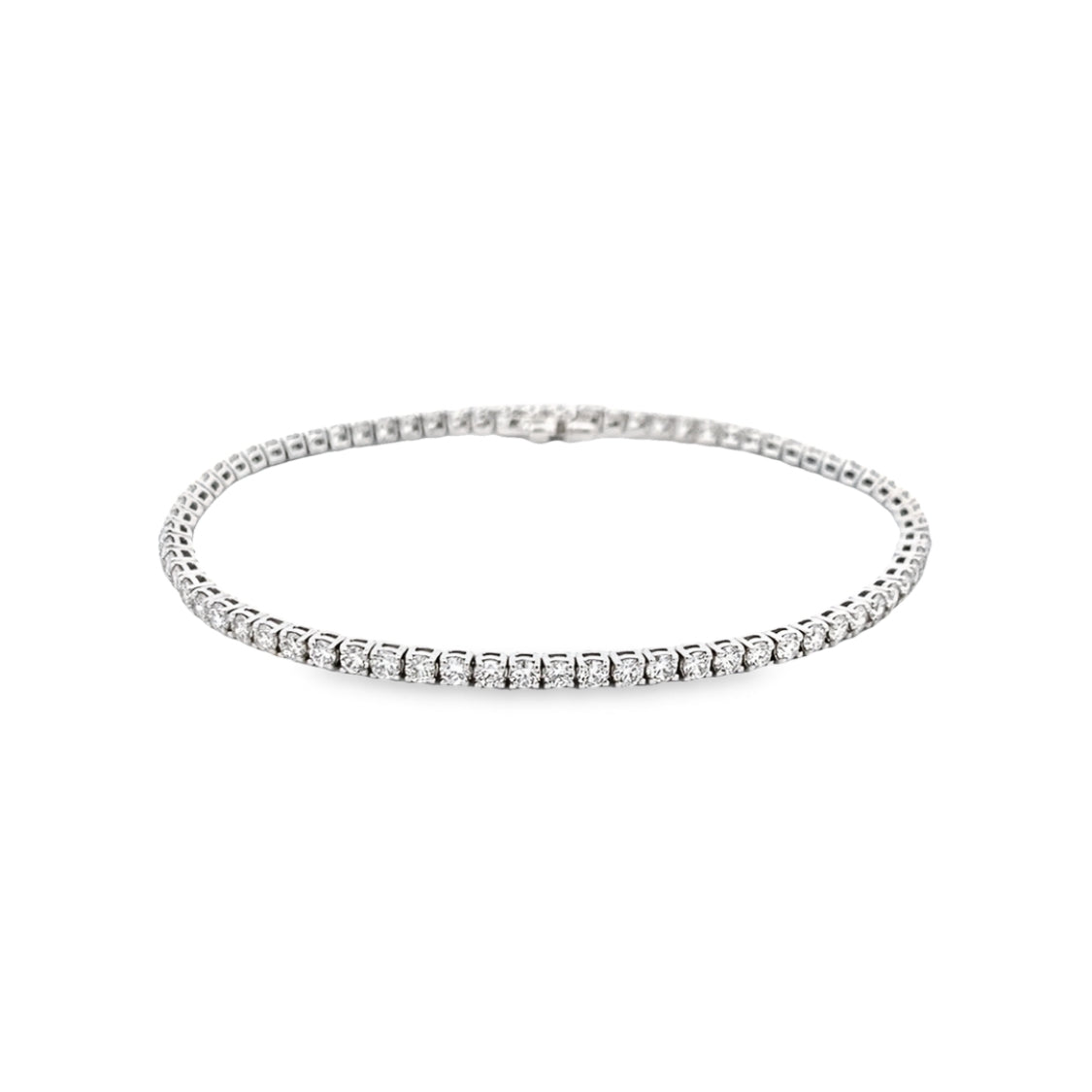 14 Karat White Gold Diamond Tennis Bracelet B401300-14WD