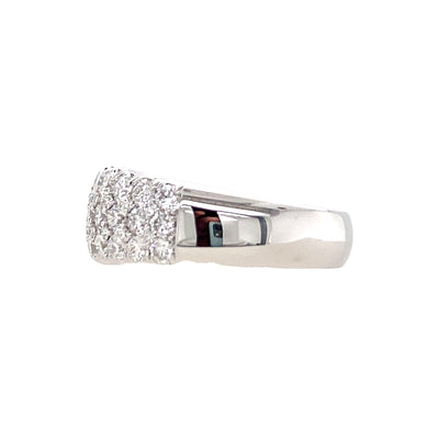 Diamond Pave Ring in White Gold by Simon G