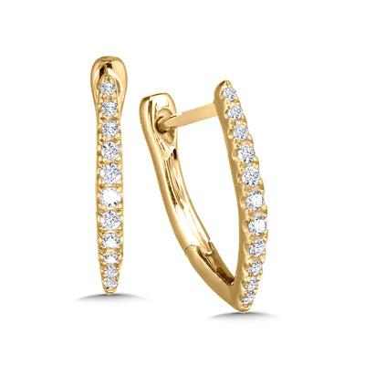 14 Karat Huggie Earrings Diamond Earrings EDD3064-Y