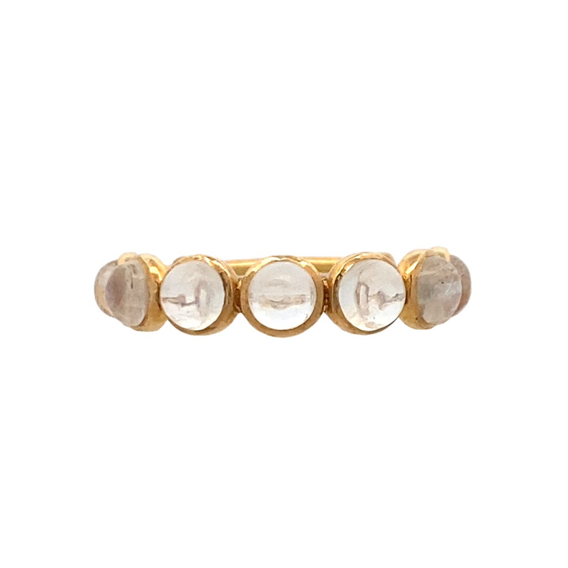 Moonstone Adjustable Ring in Yellow Gold