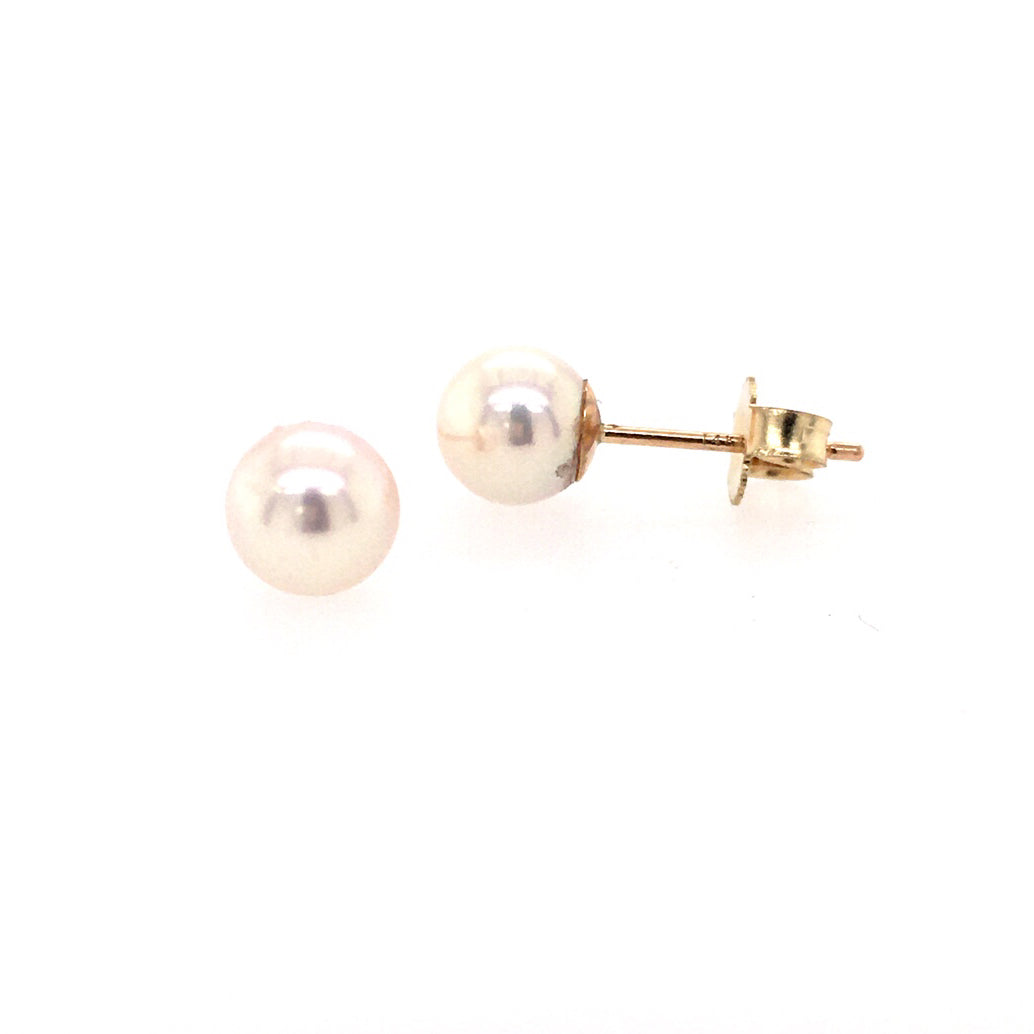 Beeghly & Co. 14 Karat Pearl Classic Earrings BCE-AS-5.5PY