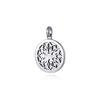 Compass Pendant in Silver by Gabriel & Co.