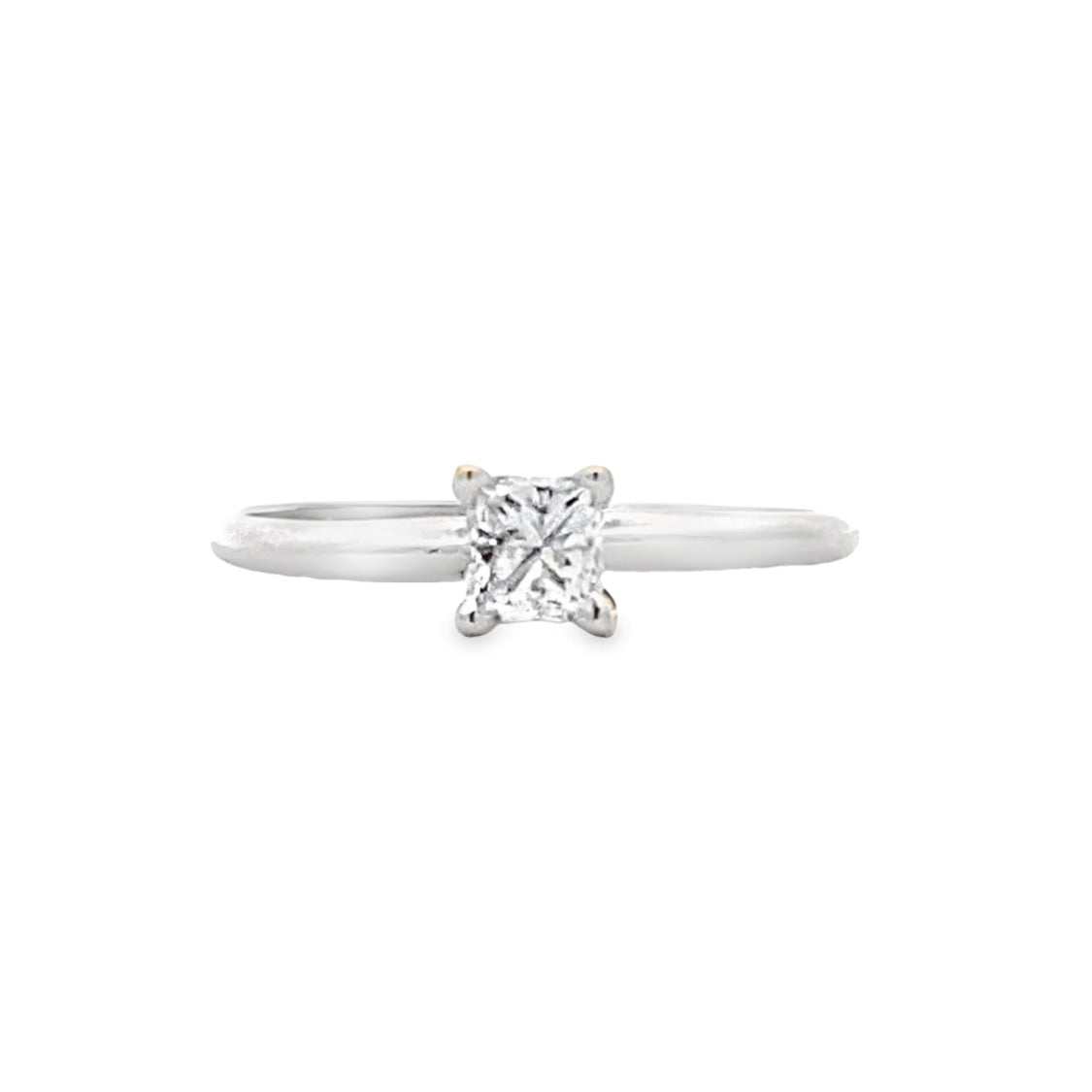 Beeghly & Co. 14 Karat Solitaire Princess Cut Diamond Engagement Ring
