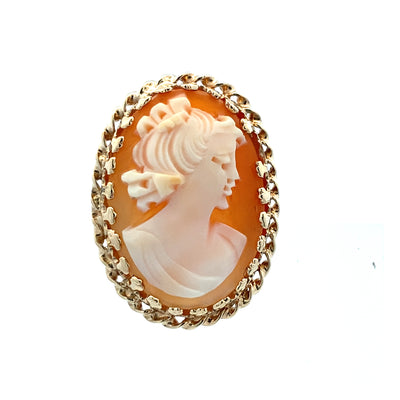 ESTATE Cameo Ring in Yellow Gold