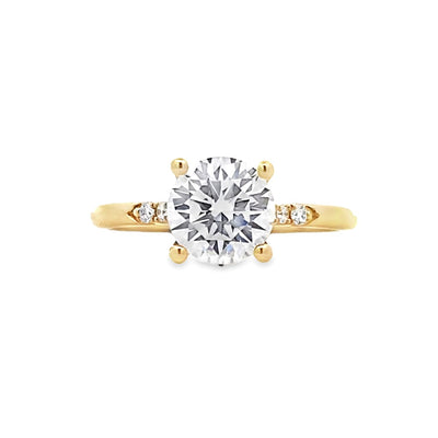 FANA 14 Karat Yellow Gold Diamond Engagement Ring S4181/YG 1.5CT