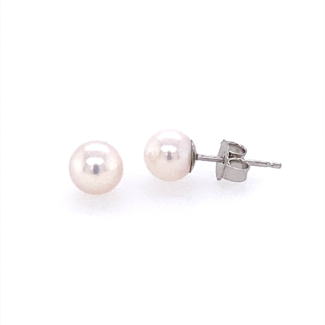 Beeghly & Co. 14 Karat Pearl Classic Earrings BCE-AS-5.5PW