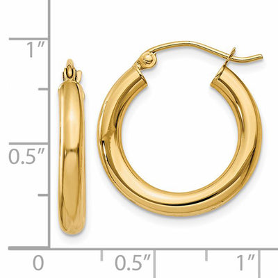 14 Karat Hoop Earrings  T938