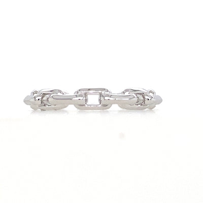 Paperclip Ring in Sterling Silver by Ania HAie