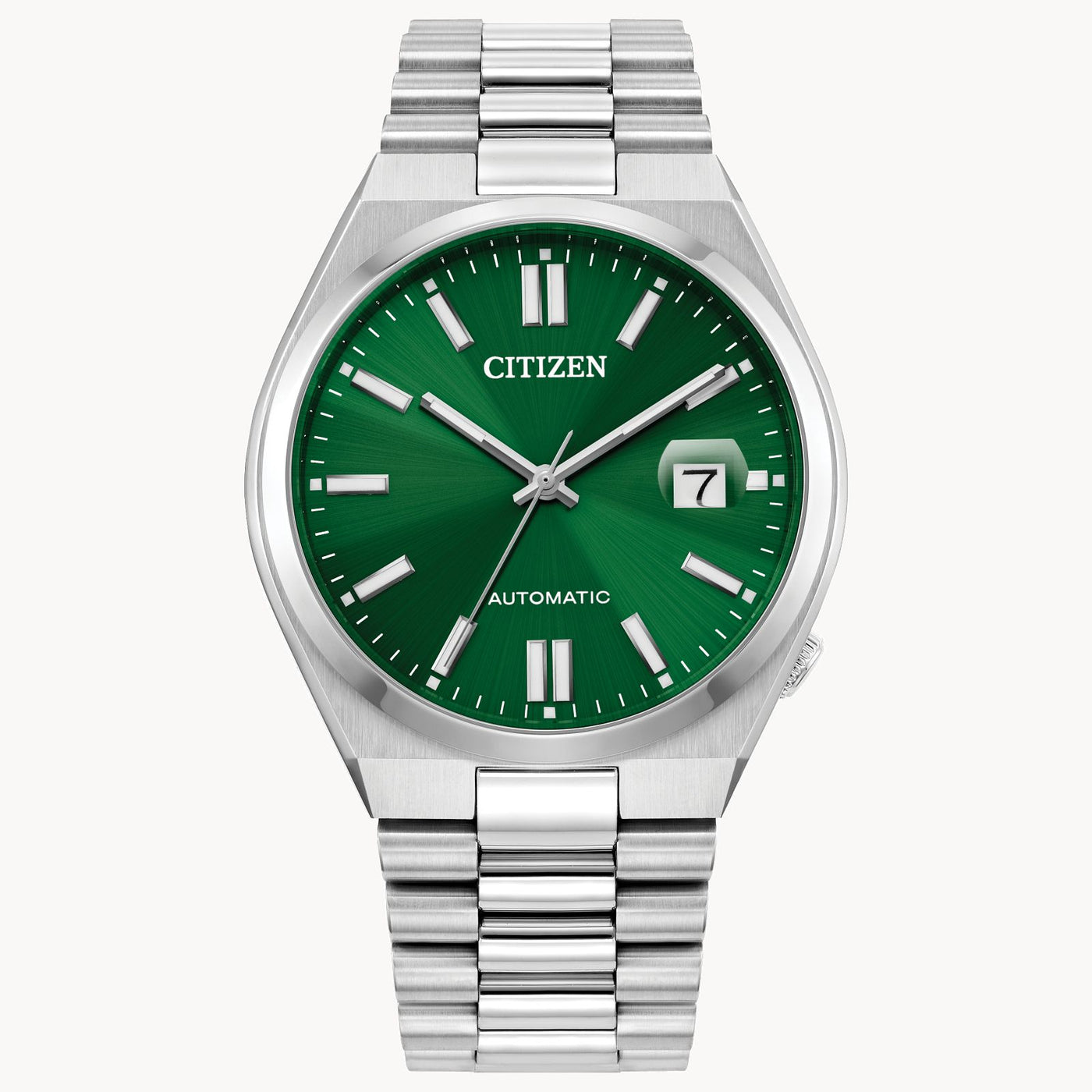 Mens Automatic Watch in Silver by Citizen