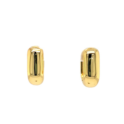 Mini Huggies in Sterling Silver with Gold Plating by Ania Haie
