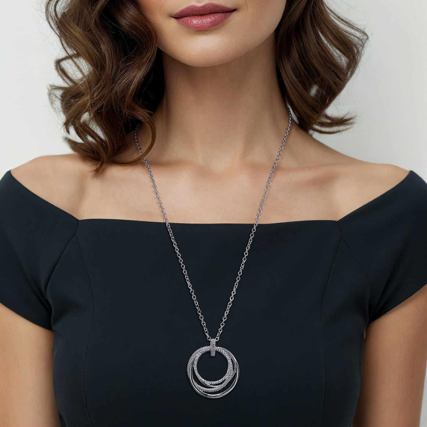 Bujukan Boutique Pendant in Silver by Gabriel & Co.