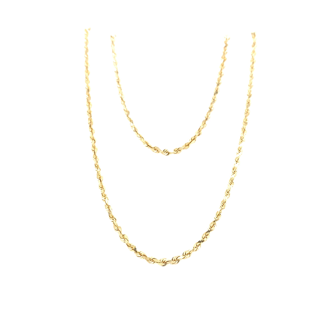 ESTATE 18" Rope Chain in Yellow Gold