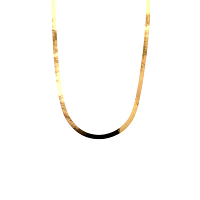 ESTATE 24" Herringbone Necklace in Yellow Gold