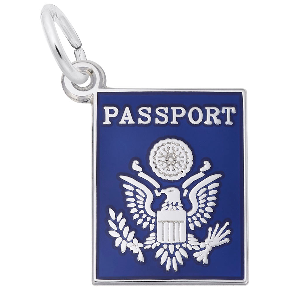 Rembrandt Q. C. Sterling Silver Passport Charm  3895