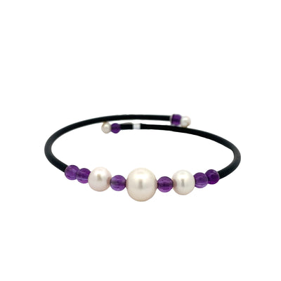 Pearl and Amethyst Bracelet