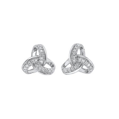 10 Karat Diamond Knot Earrings ER28825-1WSC