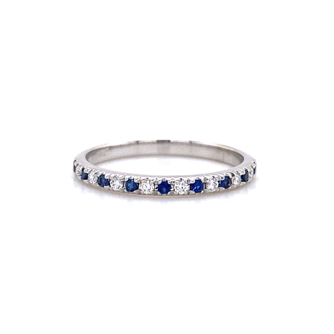 Beeghly & Co. 14 Karat 1/4 Carat Sapphire and Diamond Band BCR-65-W SAPP DIA