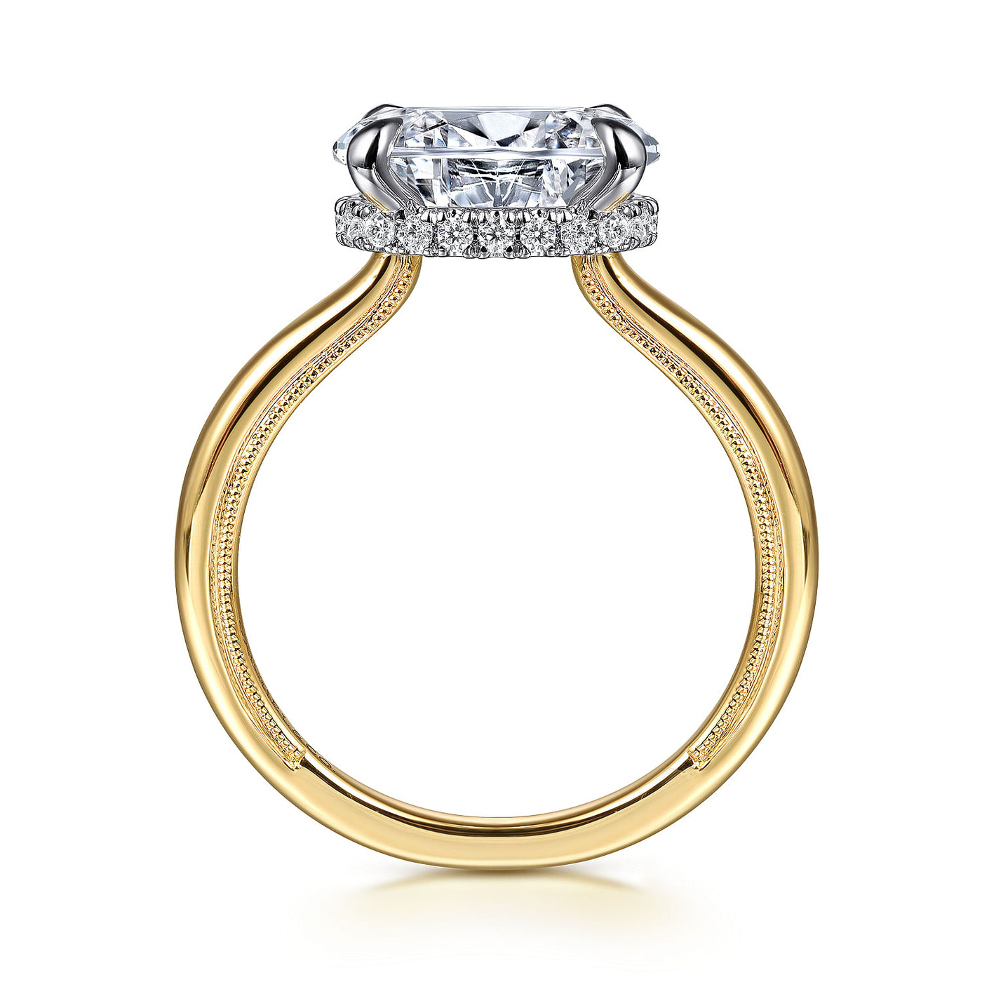 Gabriel & Co. 14 Karat Halo Oval Diamond Engagement Ring ER16476O8M44JJ.CSCZ