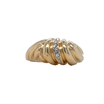 ESTATE Dome Ring in Yellow Gold
