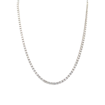 4ctw Tennis Necklace in White Gold by SImon G