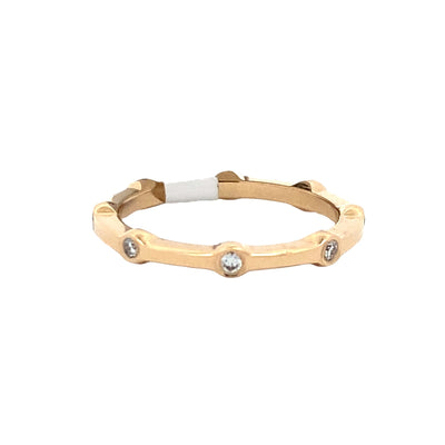 Diamond Band in 14K Yellow Gold, .16CTW, by Benchmark
