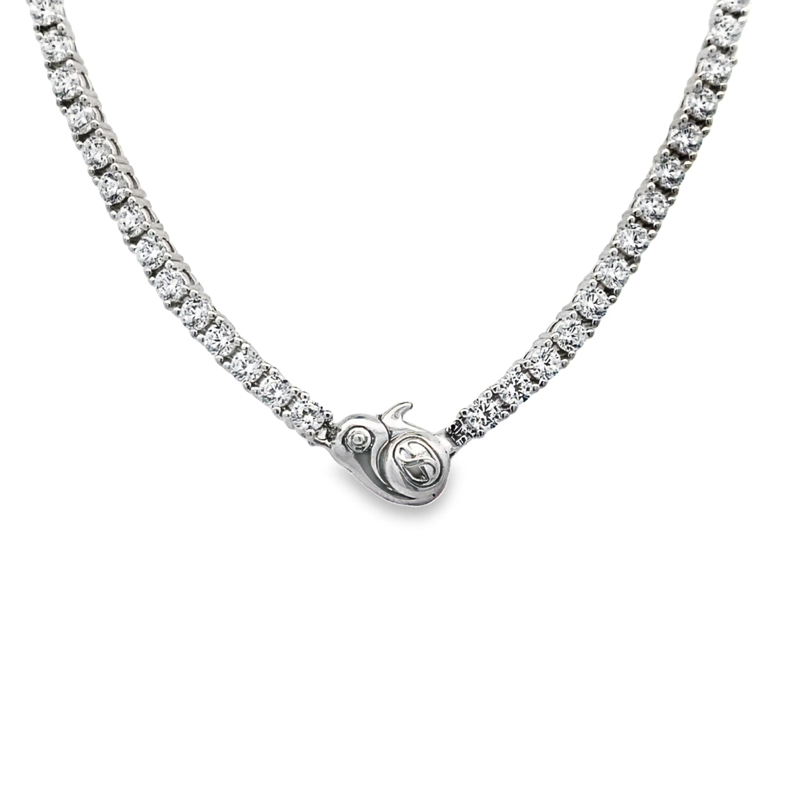 CZ Necklace in Silver by Ti Sento Milano