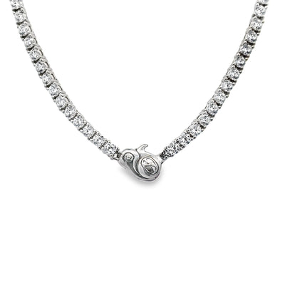CZ Necklace in Silver by Ti Sento Milano