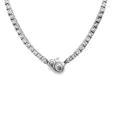 Ti Sento Milano Sterling Silver CZ Necklace 3992ZI/43