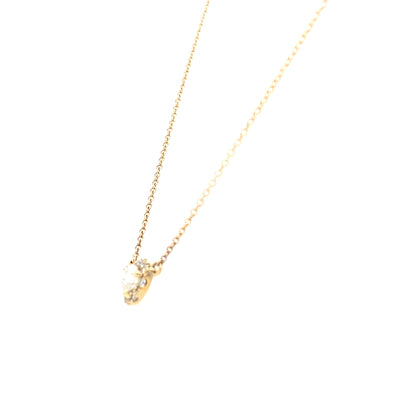 Diamond Pear-shaped Necklace in Yellow Gold by B&C