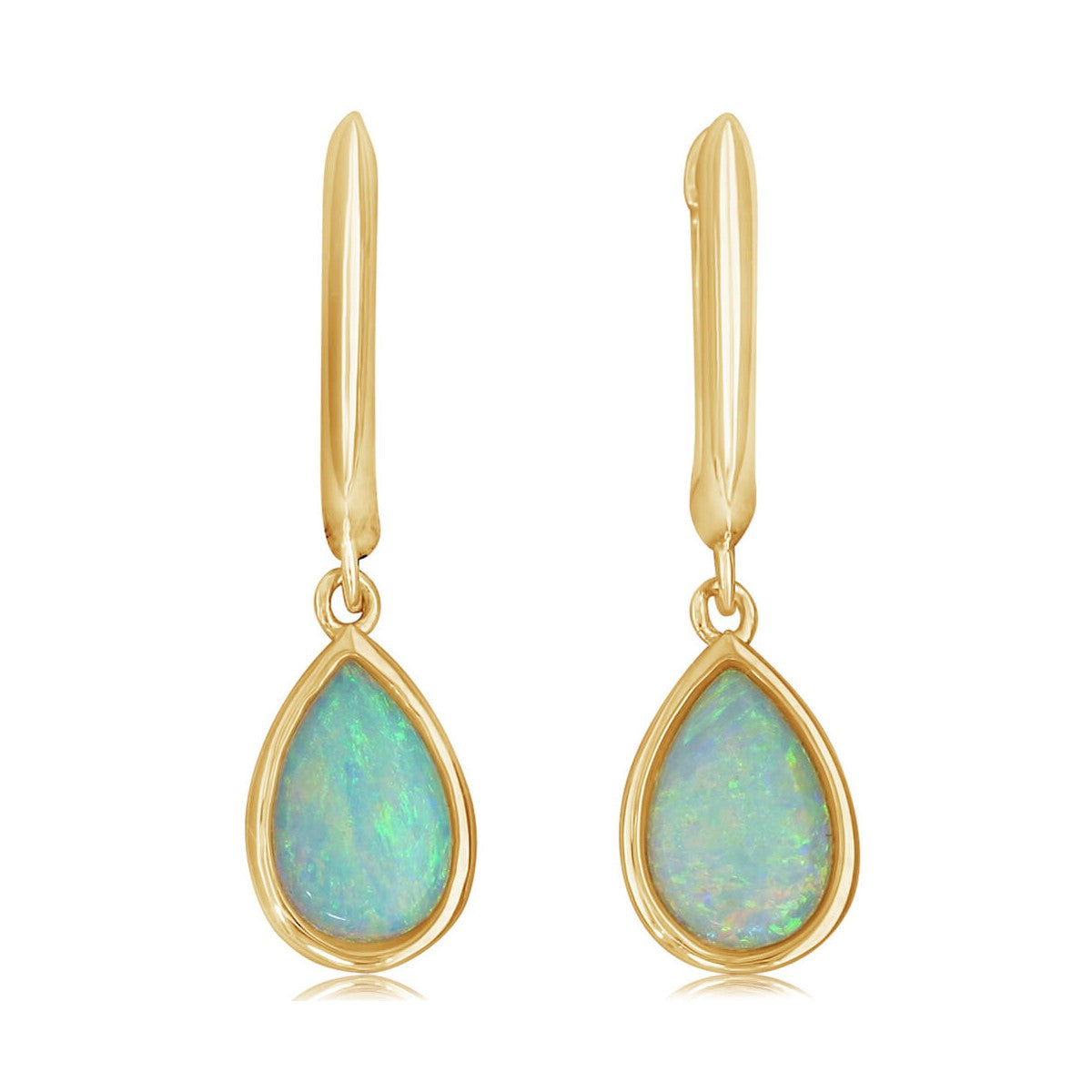 Parle 14 Karat Opal Drop Earrings ECO159N2XCI