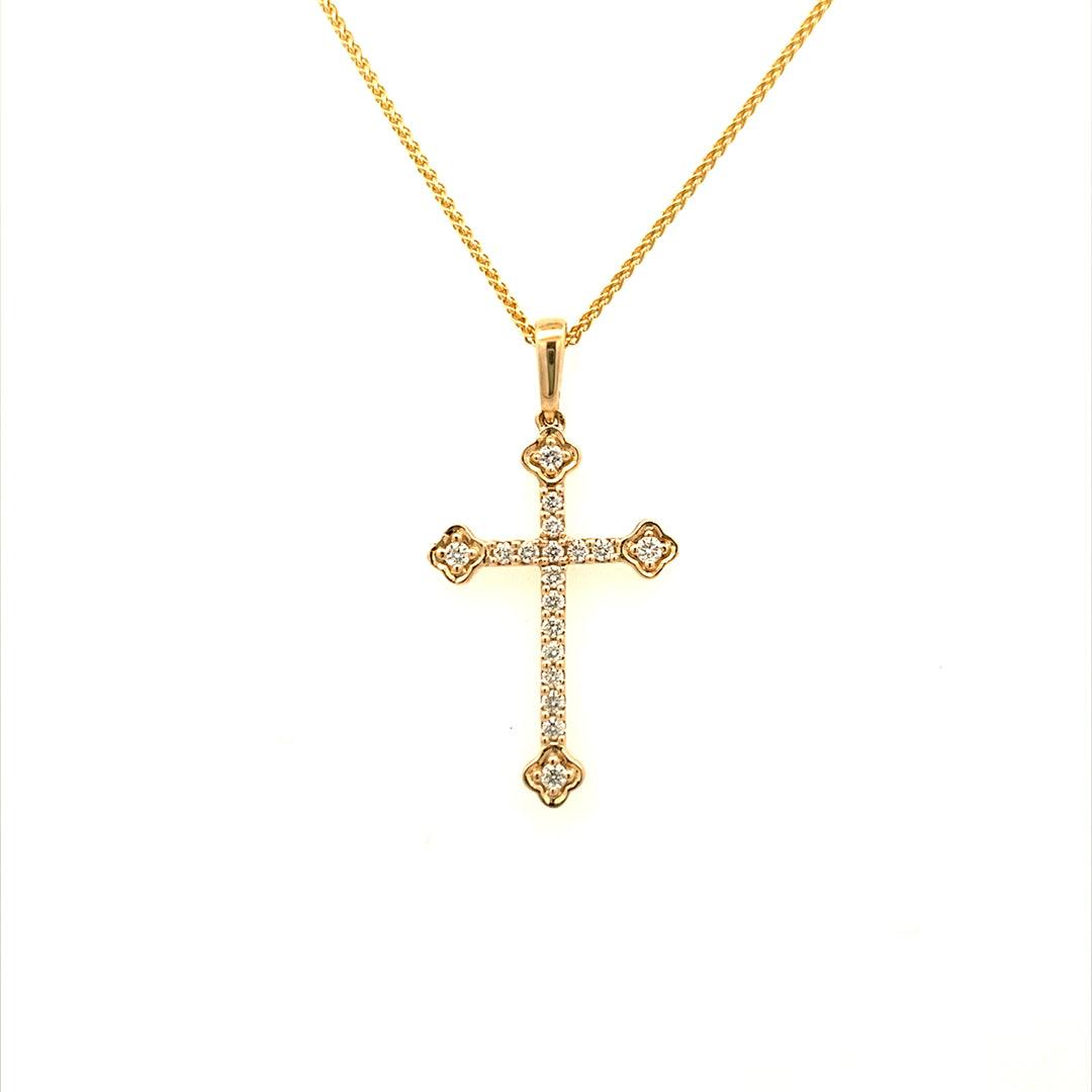 Allison Kaufman Co. 14 Karat Diamond Cross Pendant P6541
