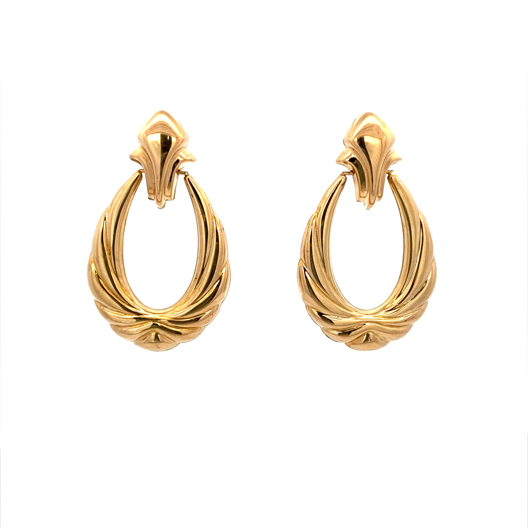 Estate Jewelry 14 Karat Yellow Gold Drop Earrings