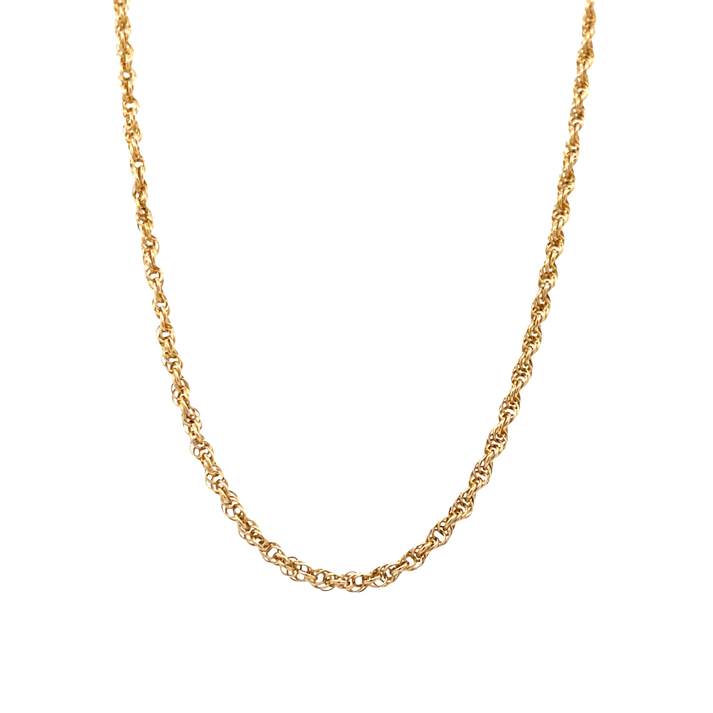 ESTATE 18.5" Rope Chain in Yellow Gold