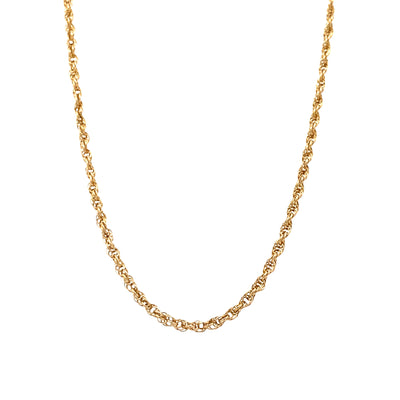 ESTATE 18.5" Rope Chain in Yellow Gold