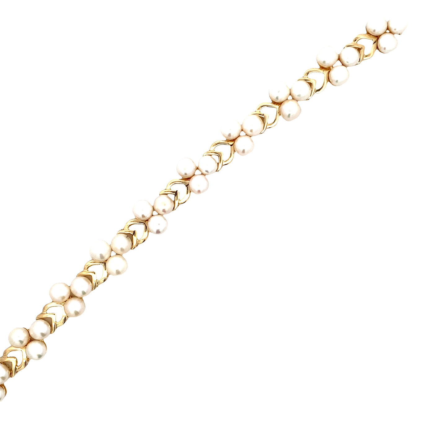 ESTATE Pearl Bracxelet in Yellow Gold