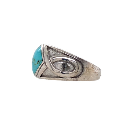 Marquise Turquoise Ring in SIlver by Kabana