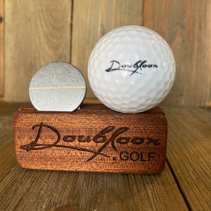 The Jaguar Golf Ball Marker in Damascus Steel – Beeghly & Co.