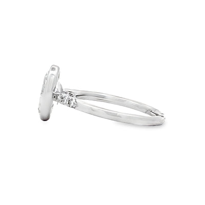 FANA 14 Karat White Gold Diamond Engagement Ring S4184/WG