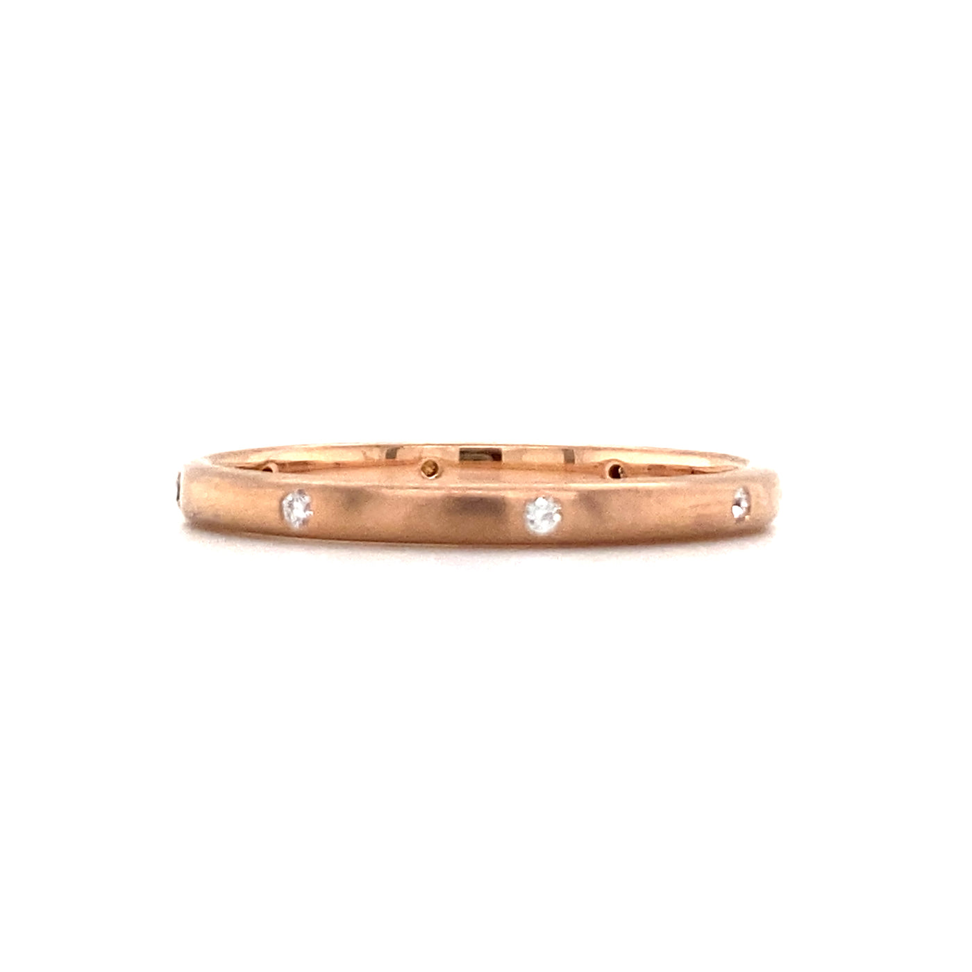 Brian's Vault 14 Karat Rose Gold Diamond Wedding Band - Lady's BCR-83