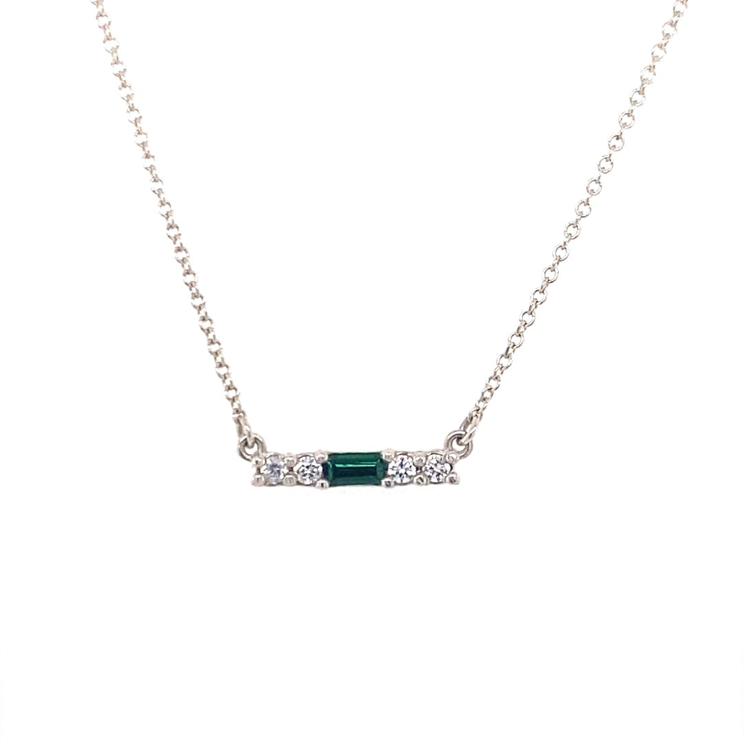 Beeghly & Co. Sterling Silver Birthstone Bar Necklace 86838