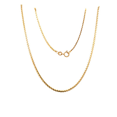 ESTATE 20" Double Serpentine Chain in Yellow Gold