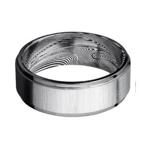 Lashbrook Tantalum Fancy 8mm Wedding Band TA8SGE