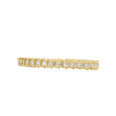 ESTATE Diamond Tennis Bracelet in Yellow Gold
