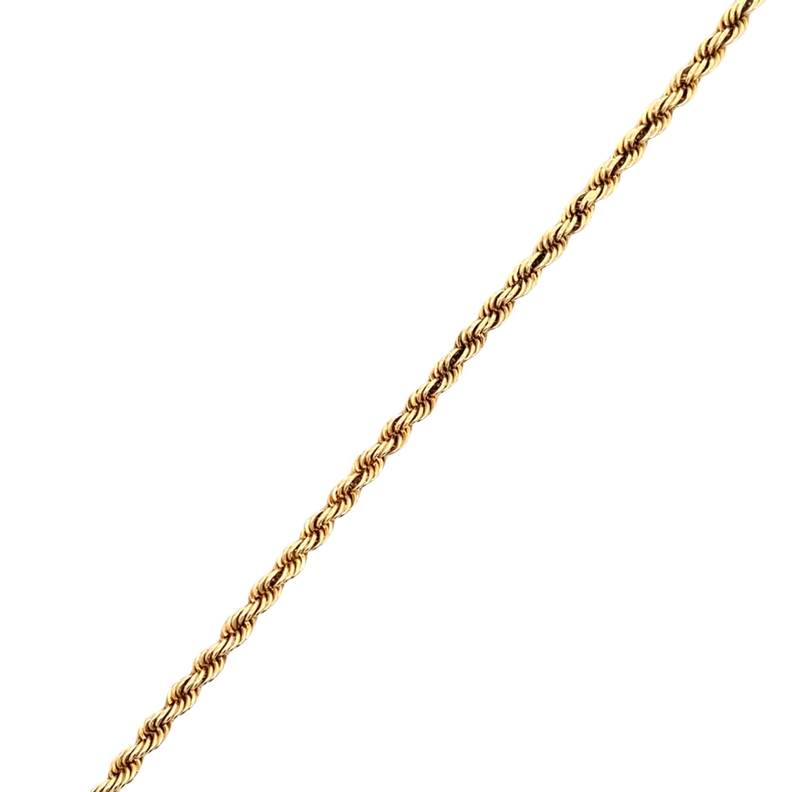 ESTATE 8" Rope Bracelet in 14K Yellow Gold